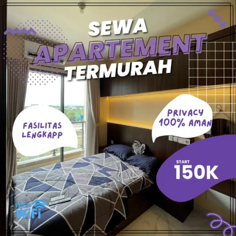 SEWA APARTEMEN JAKARTA PUSAT HARIAN/TRANSIT TERMURAH GREEN PRAMUKA
