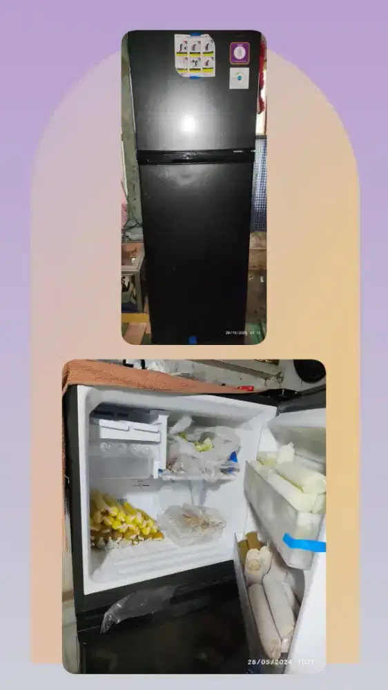 Sharp , kulkas 2 pintu dan mesin cuci 1 tabung