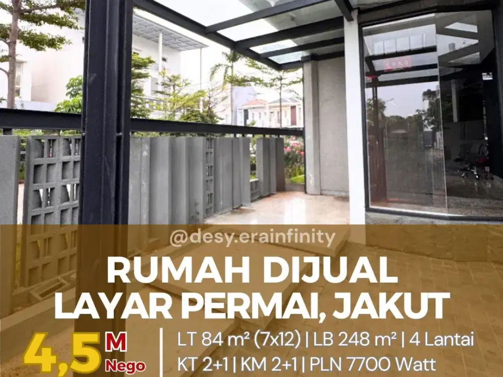 Dijual Rumah di Layar Permai, Jakarta Utara