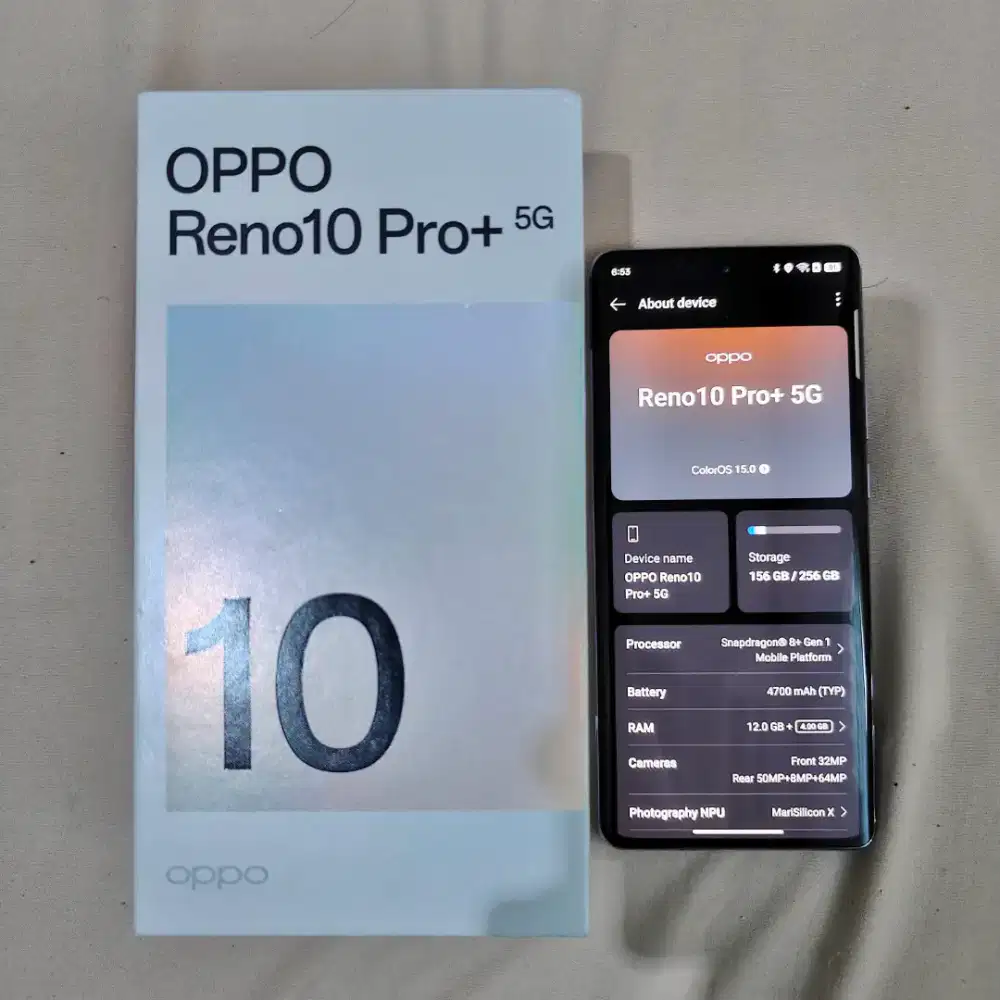 Oppo Reno 10 Pro Plus 5G Fullset Mulus No Minus BH 96%