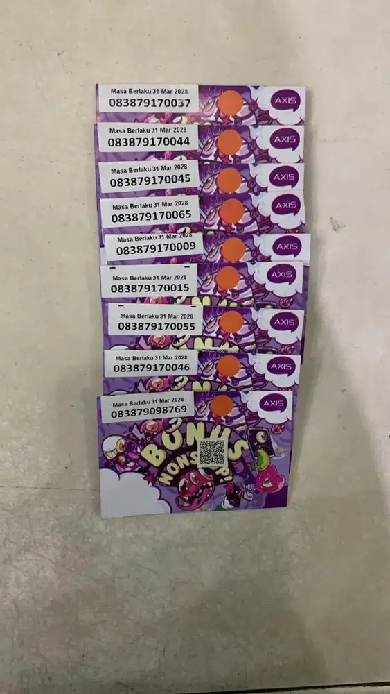 Kartu perdana AXIS 3gb & 6gb