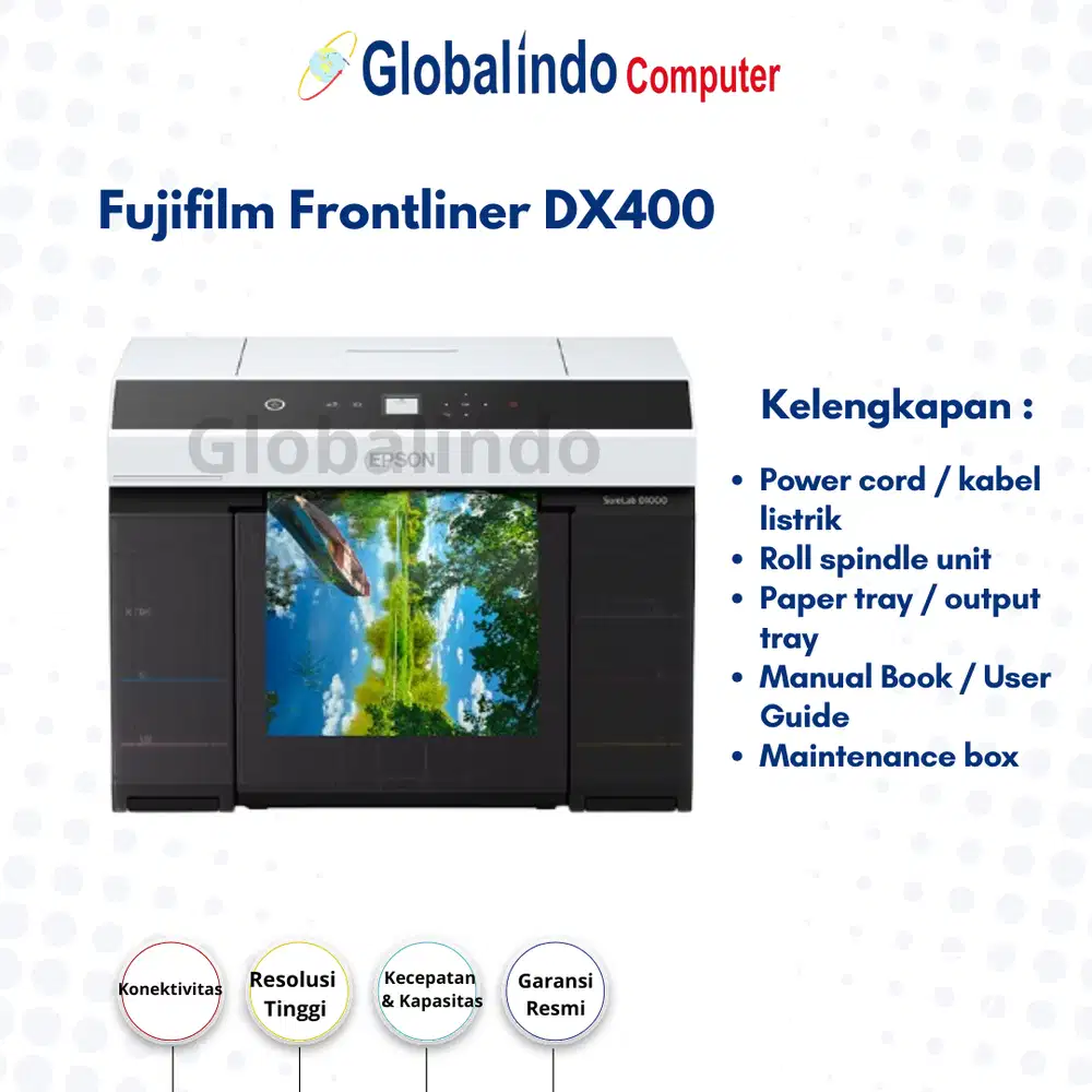 FUJIFILM FRONTLINER DX400 MESIN CETAK FOTO RESOLUSI TINGGI
