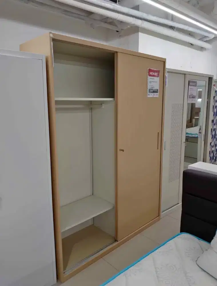 LEMARI PAKAIAN SLEDING METAL 2 PINTU MURAH