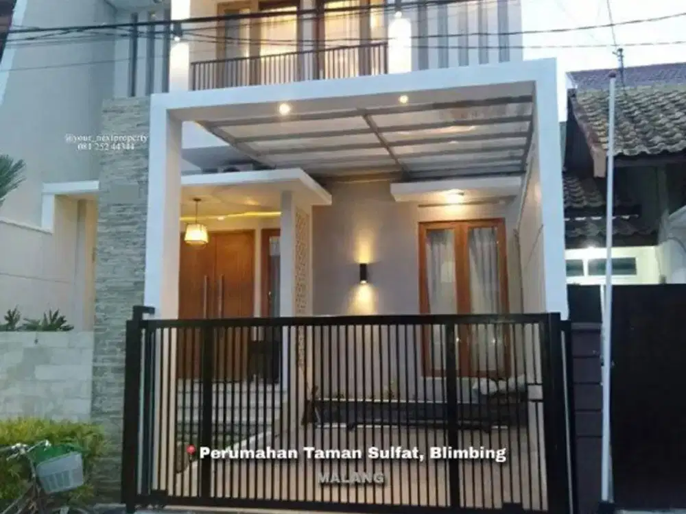 Rumah Modern Full Furnish Di Perumahan Taman Sulfat, Blimbing Malang