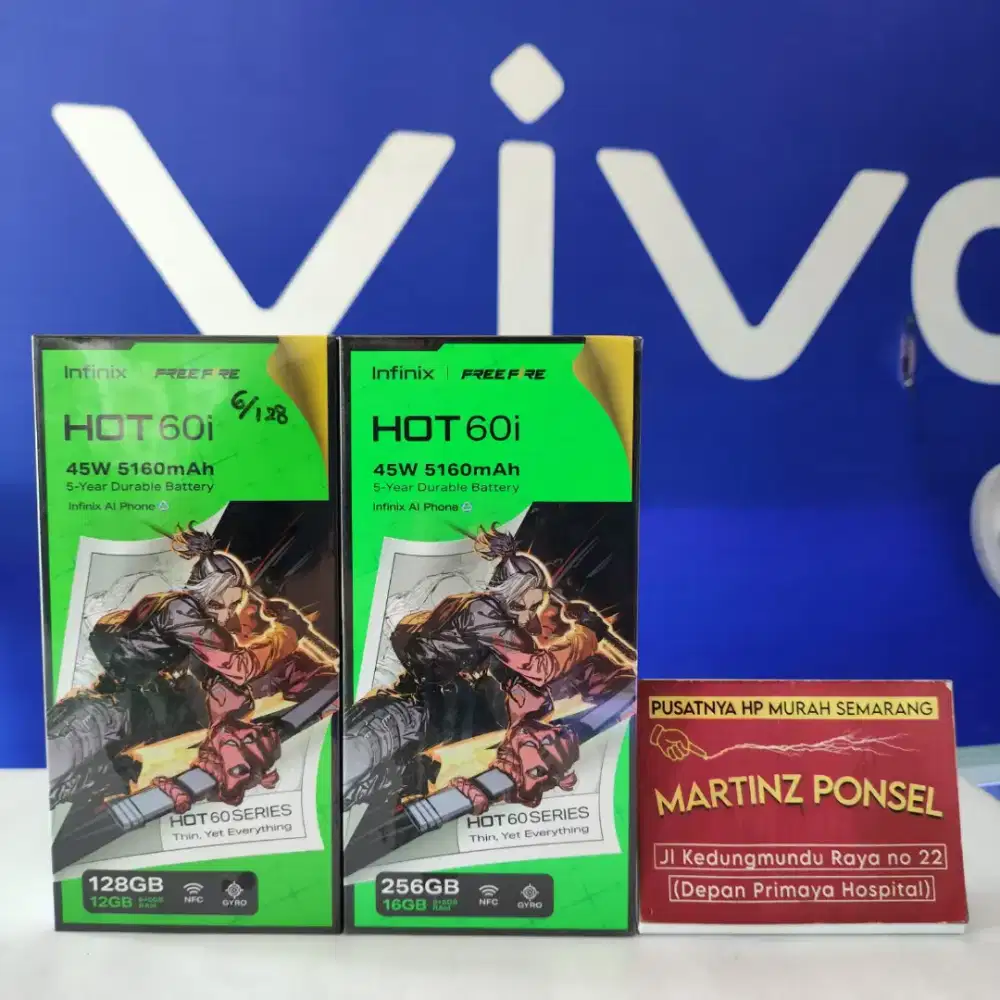 INFINIX HOT 60i 6/128 , 8/256 GB NEW