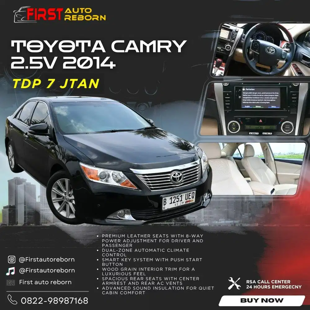 (Tdp7jtan) Toyota Camry 2.5 V at 2014