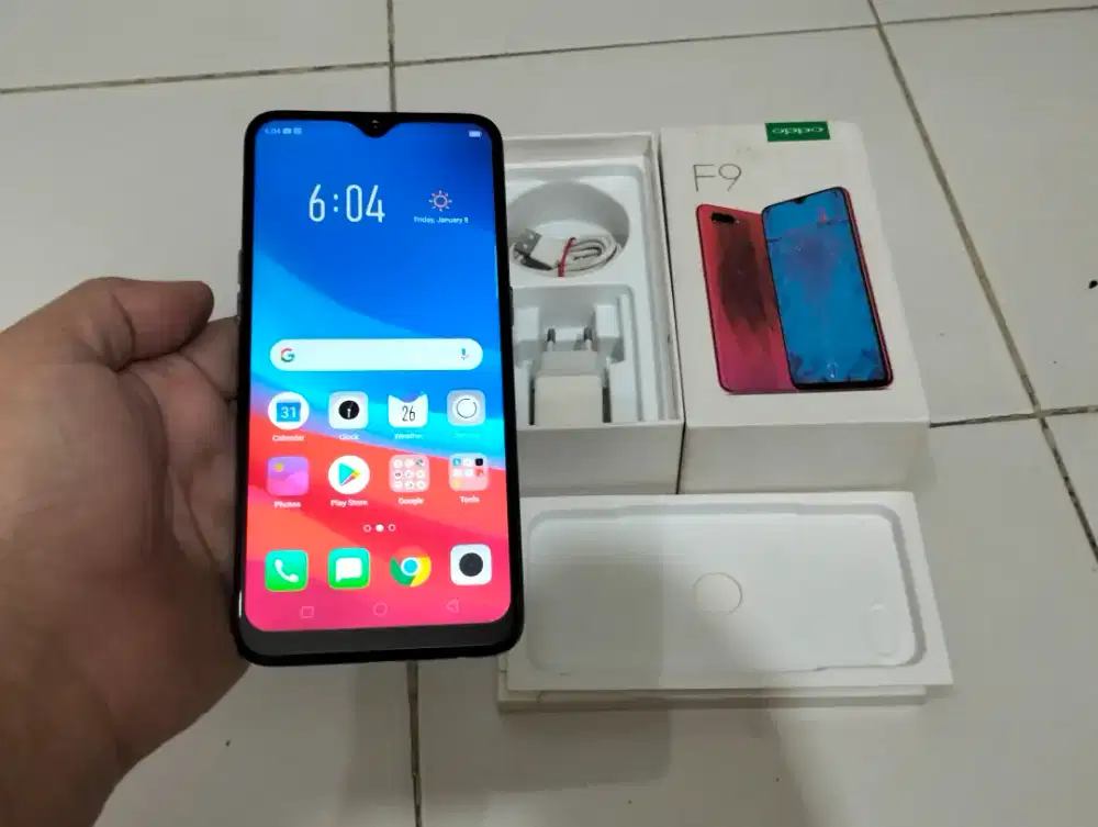 BUTUH UANG OPPO F9 RAM 6GB / 128GB 4G LTE 6,3in Fingerprint Fullset