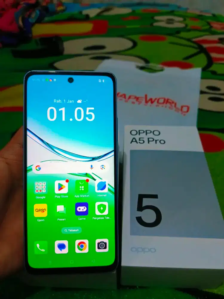 Oppo A5 Pro ram 16/256 GB fullset ori sehanyarnya