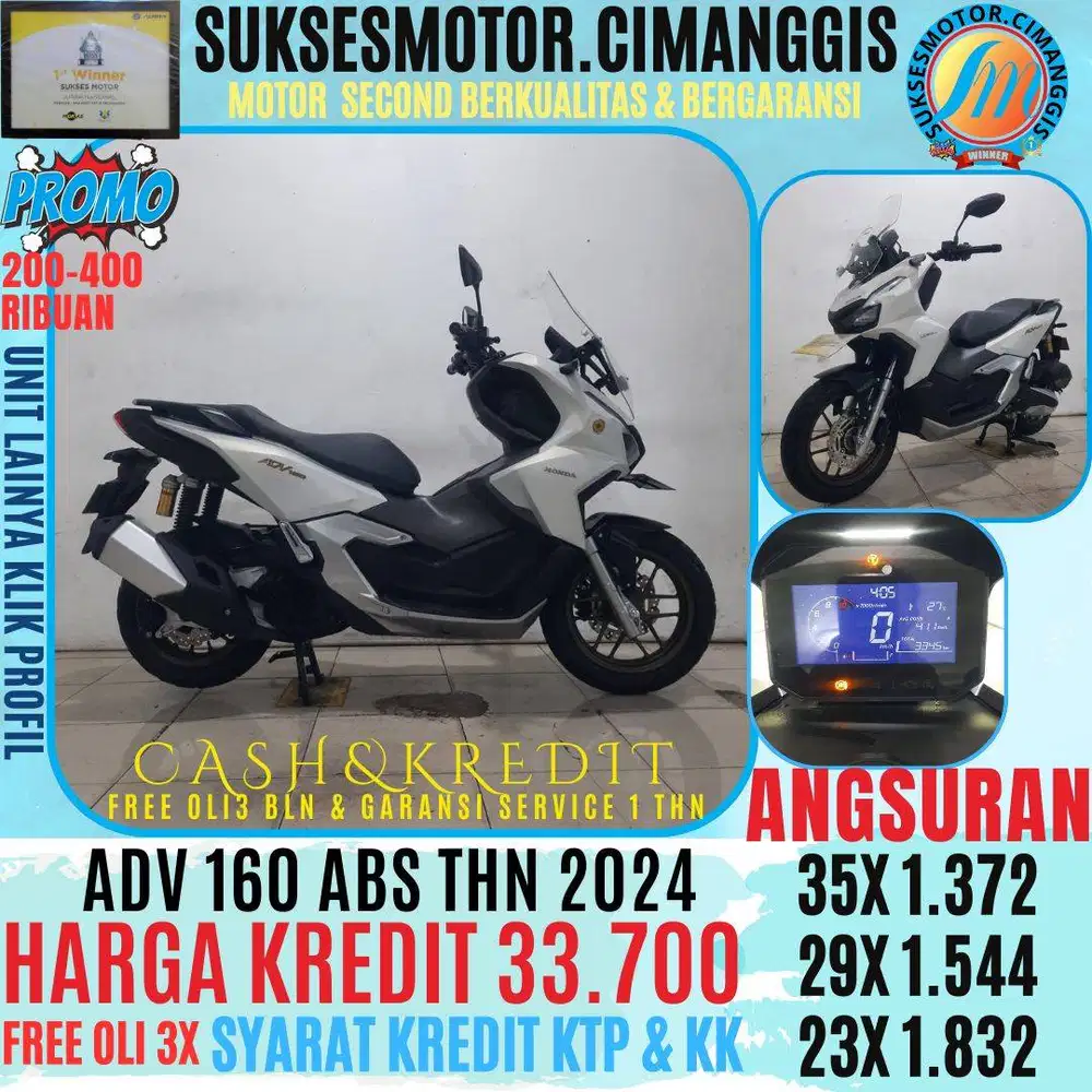 ADV 160 ABS CASHBACK UPTO 700 RIBUAN FREE OLI 3 BLN