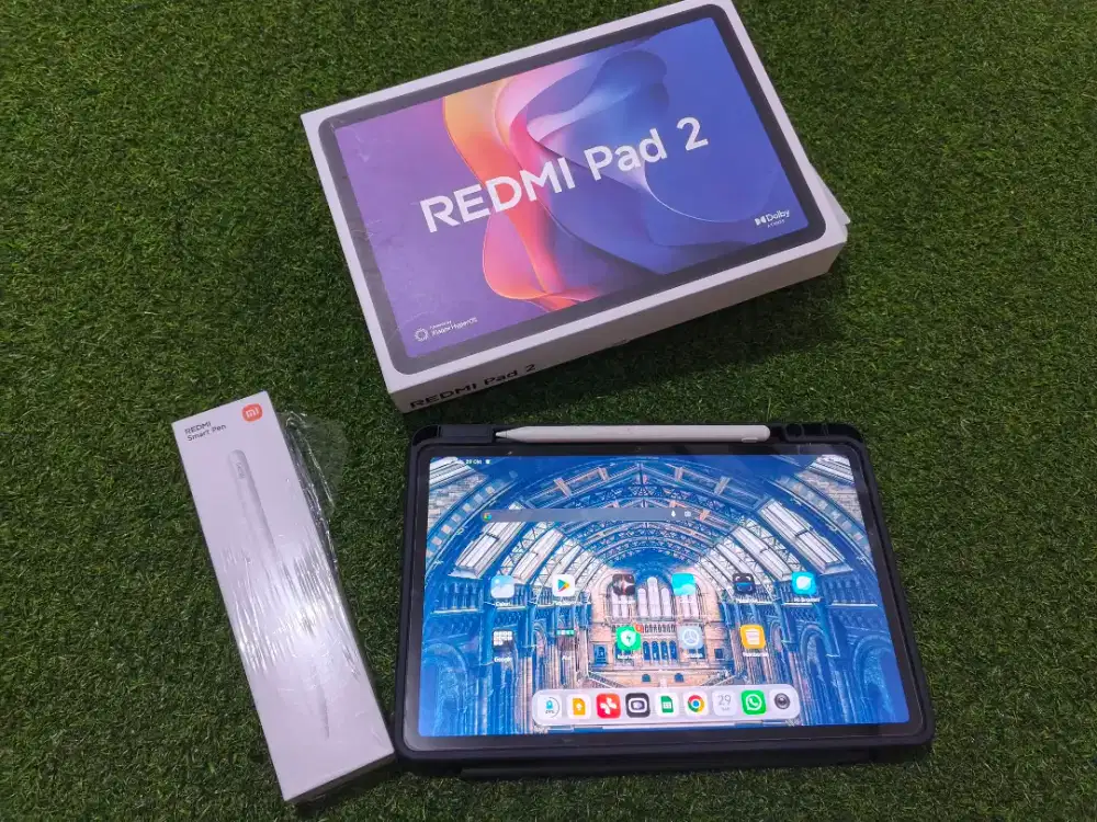 JUAL RUGI: Redmi Pad 2 + Pensil Stylus. FULLSET, Baru 1 Bulan Pakai