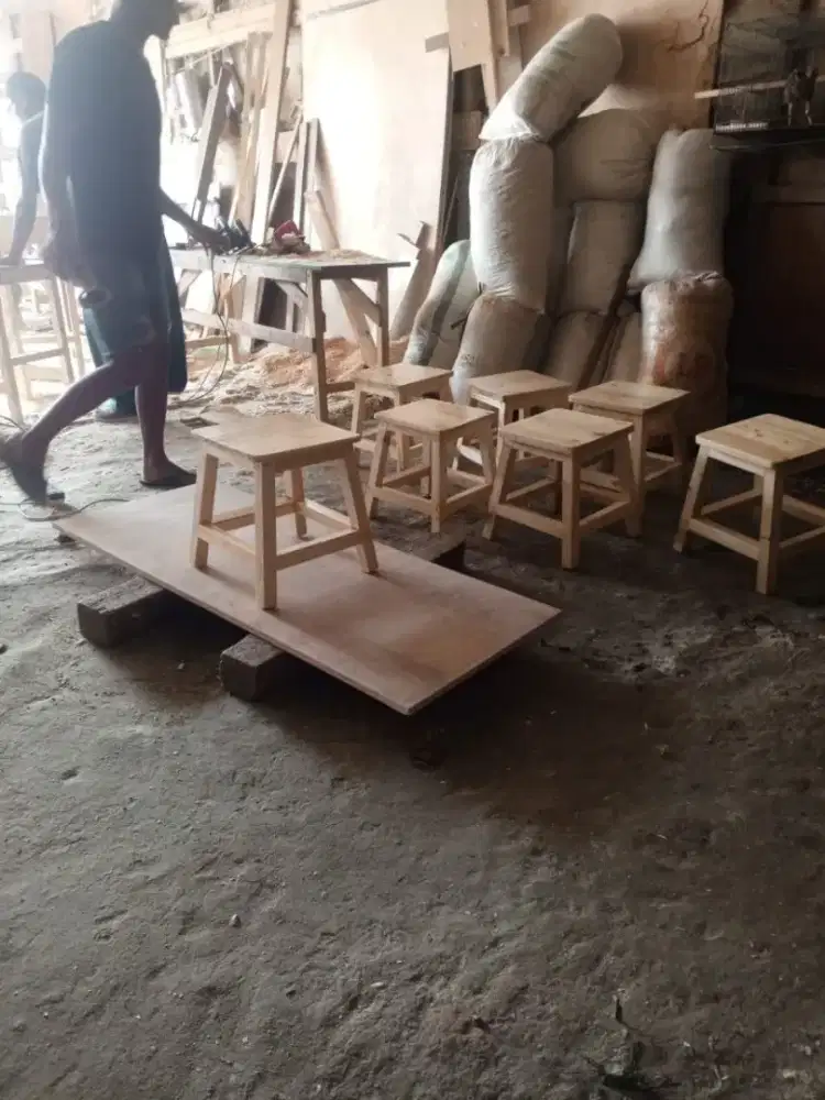 Kursi bakso kayu jati belanda