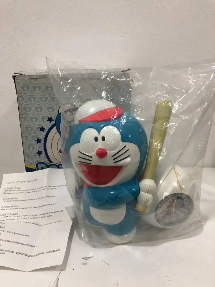 Jam doraemon baseball rare item bisa weker beli dibangkok