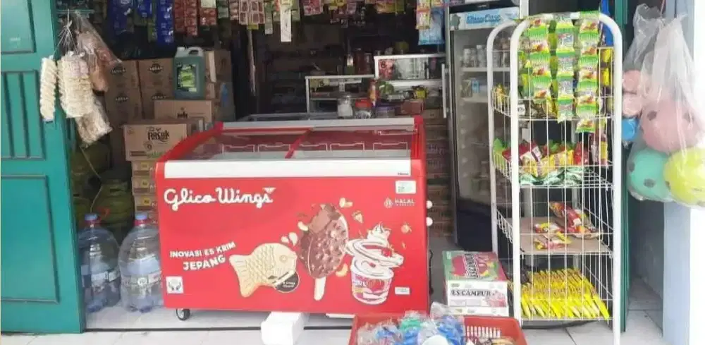 Freezer box es krim freezer Glico wings baru