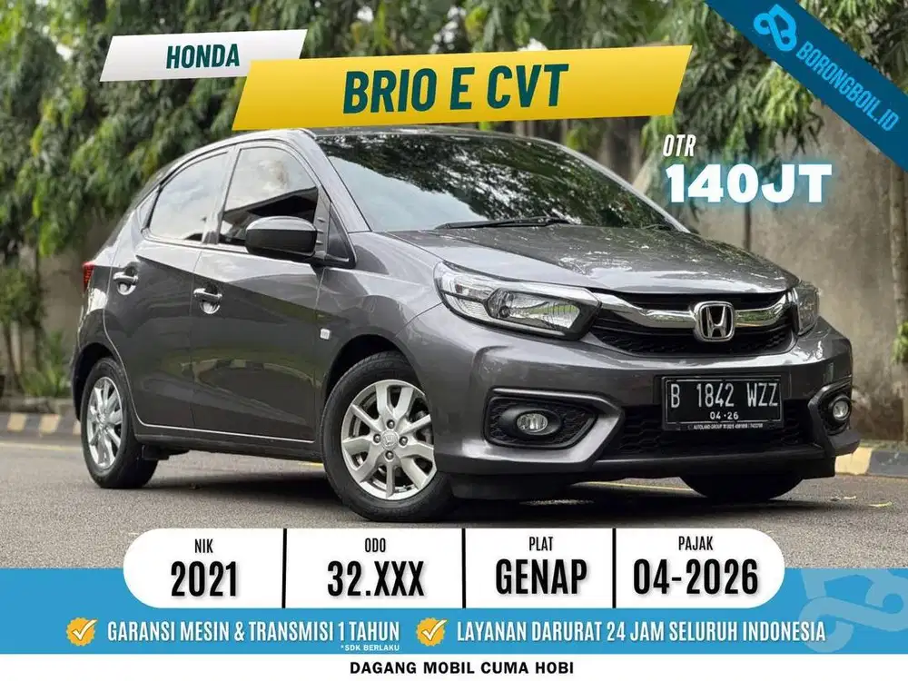 LOW KM HONDA BRIO E CVT 2021 SERCIVE RECORD
