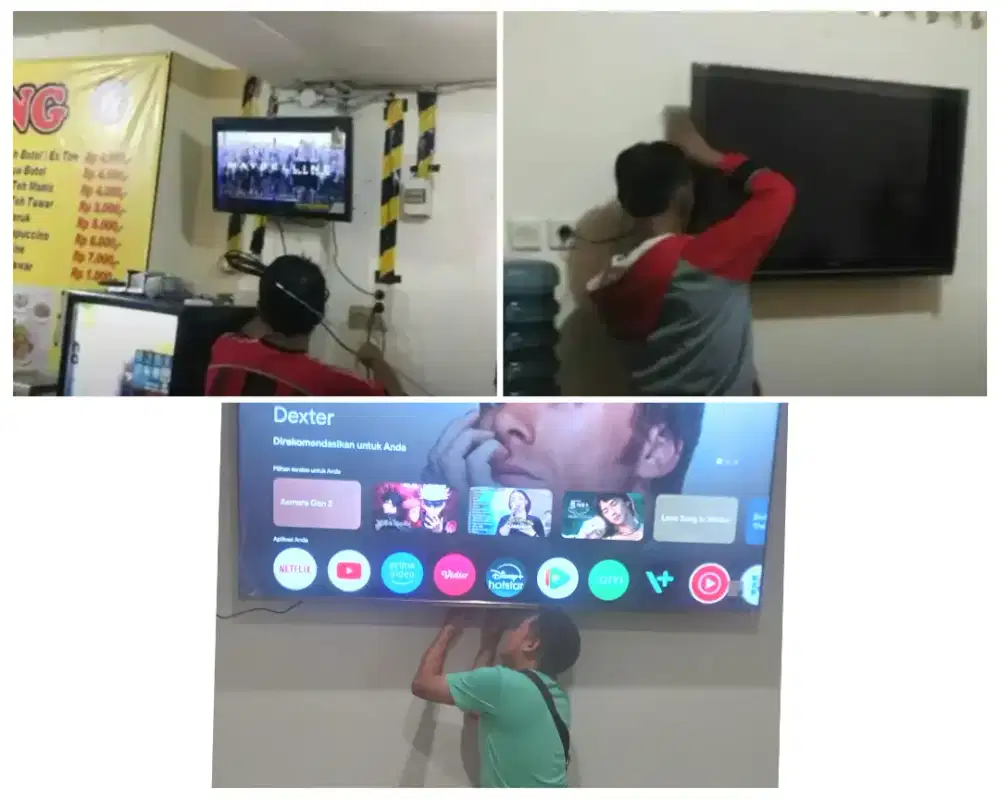 Pasang bracket breket briket terima rapih