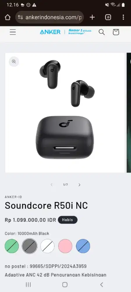 FOR SALE 'Soundcore R50i NC by ANKER (ORIGINAL)