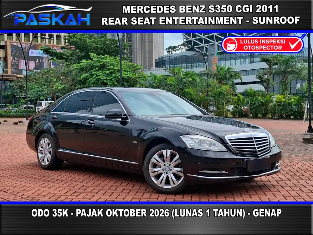 Tax=1TAHUN CGi Odo35rb Genap Mercedes Benz S350 V6 CGI RSE 2011 yopi