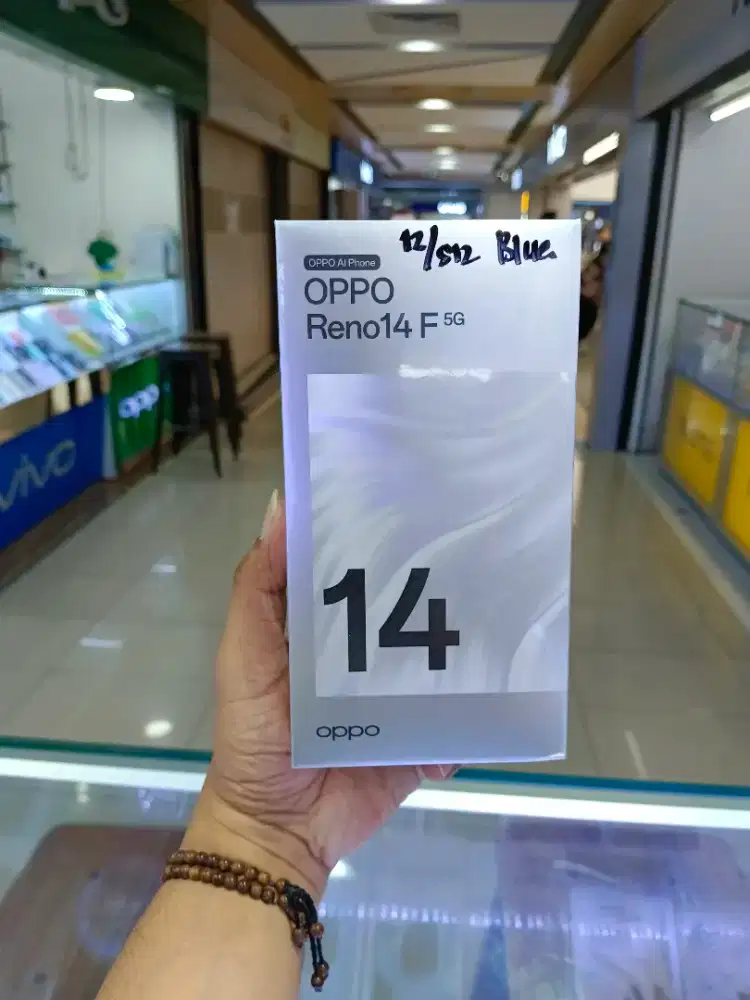 Oppo Reno 14F 5G 12/512 Blue NEW BNIB No Repack Garansi Resmi Oppo