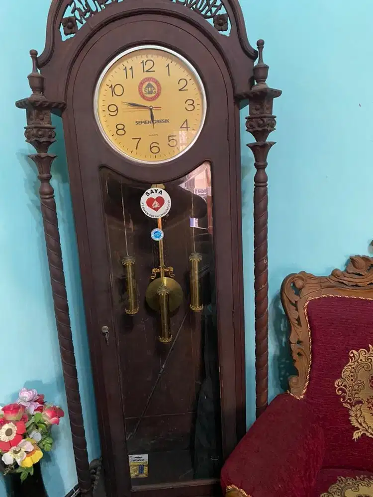 Jual jam jati ukiran