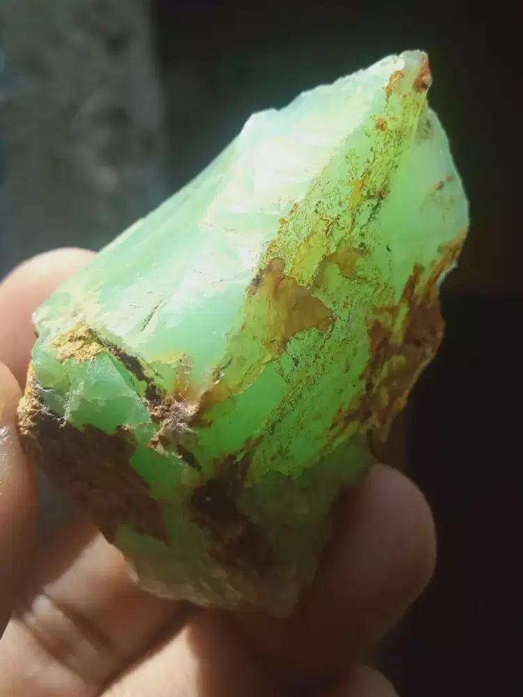 Batu Natural Chrysoprase Chalcedony Hijau Tosca