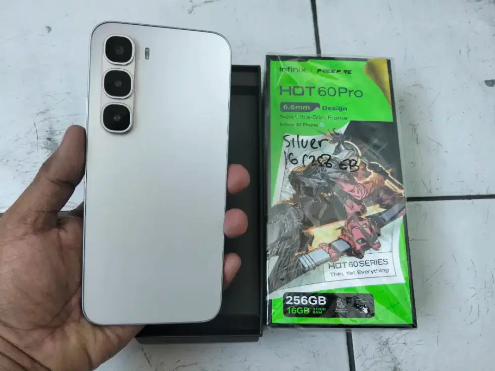 Infinix Hot 60 pro Ram 8/256 Supermulus baru 3 minggu pakai