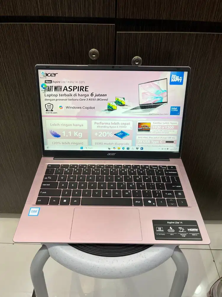 Acer Aspire Lite AL14 37P C1UK/C18UIntel N150 8GB SSD 512GB 14″ W11+OH