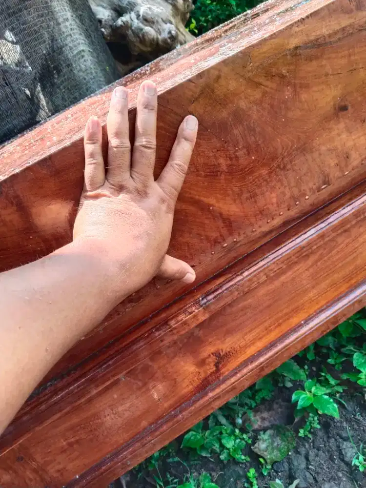 Meja kursi set jati tebal lawas utuhan