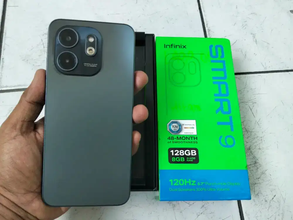 Infinix Smart 9 Ram 4+4/128 lengkap Supermulus 2bulan pakai