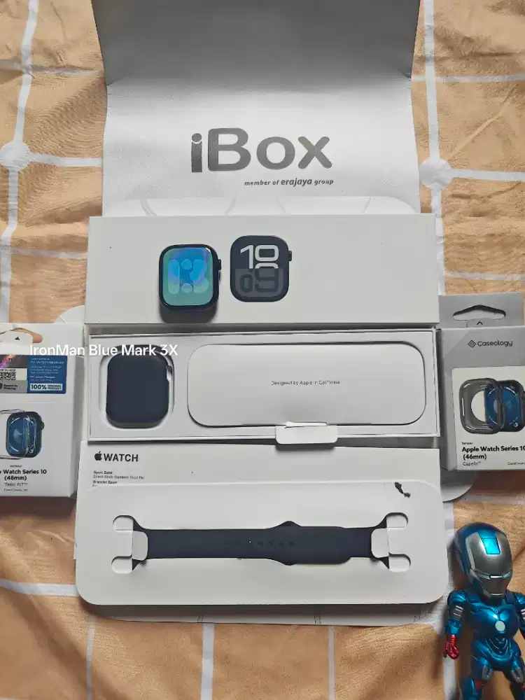 Apple Watch iWatch Series 10 46mm iBox Resmi Jet Black BH 99%