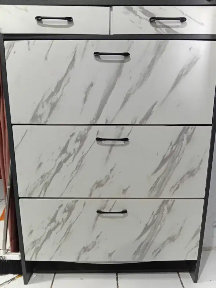 Rak sepatu #Preloved #second, desain tipis, 80x120x24 cm