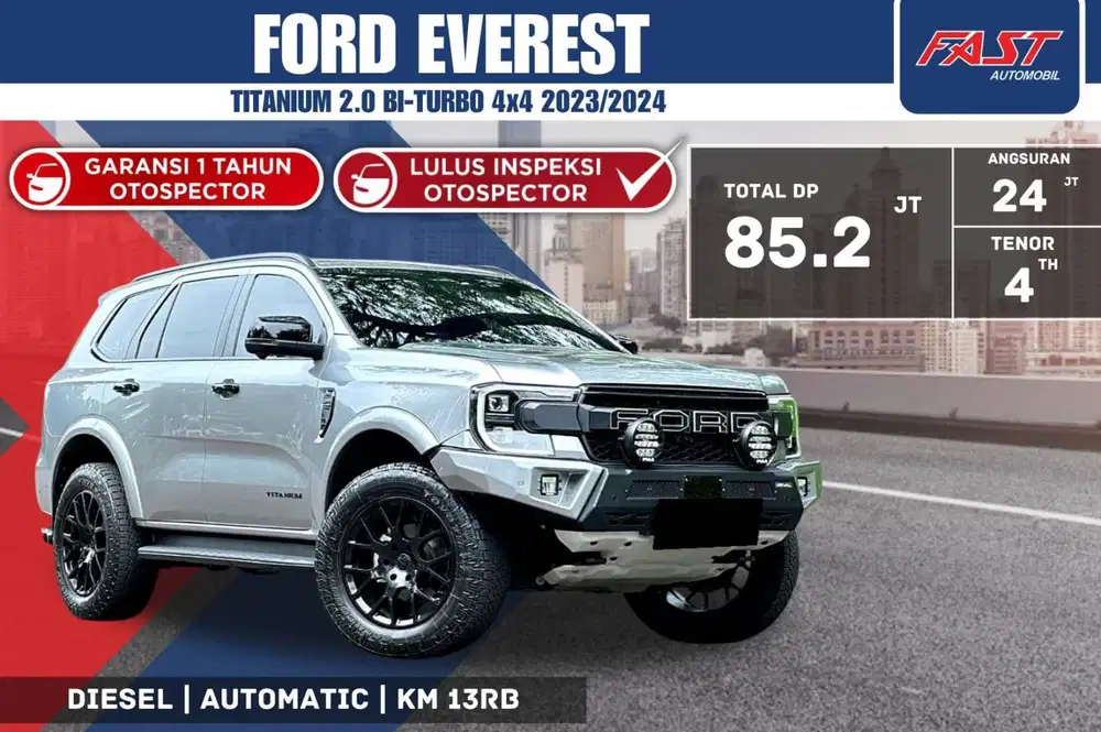 FORD EVEREST TITANIUM 2024 / 2023 DIESEL 2.0 BI-TURBO 4×4 KM.13RB#F1ST