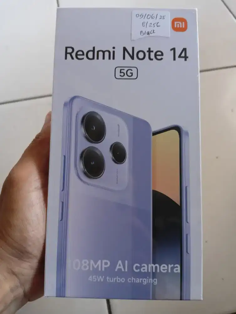 Bnib Redmi Note 14 5G ram 8/256gb