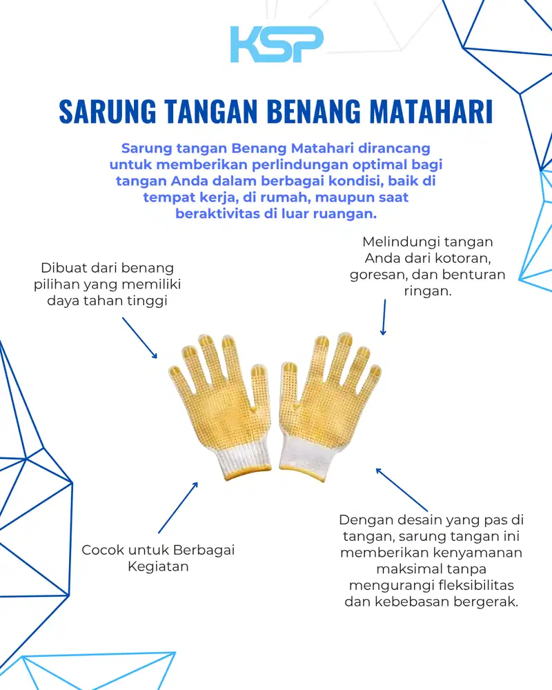 Sarung Tangan Benang Matahari