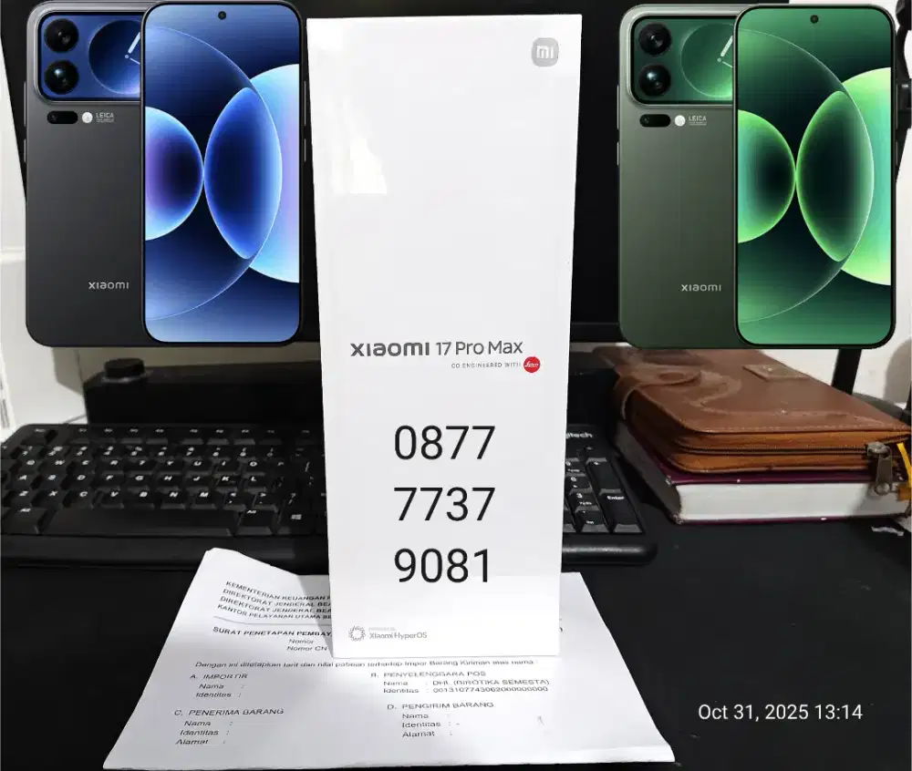 BNIB XIAOMI 17 PRO MAX 16/512 GB - BAYAR PAJAK