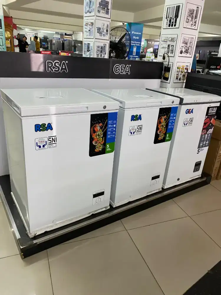 CREDIT FREEZER BOX TYPE RSA 100L BUNGA RINGAN TANPA DP