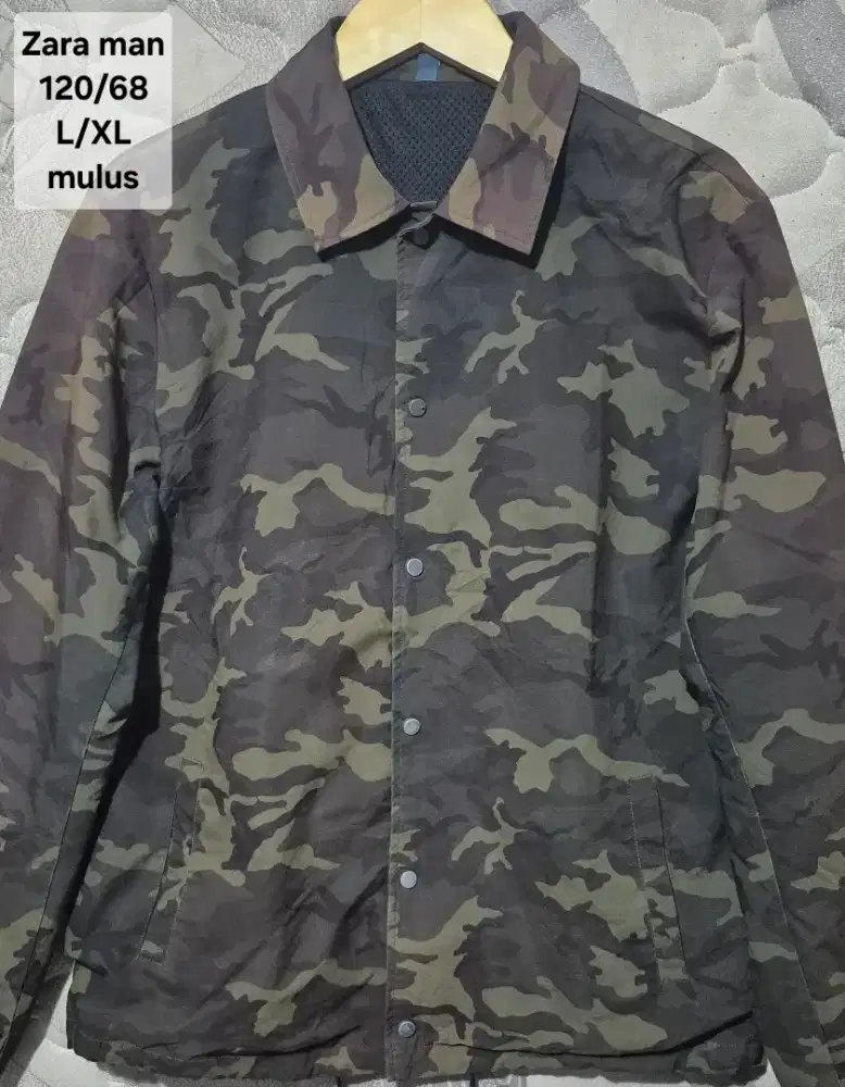 Work jacket zara man camo