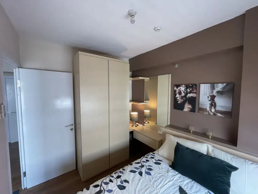 APARTEMEN GREEN PRAMUKA CITY 1 KAMAR FULL FURNISH TOWER BOUGENVILLE INCLUDE MAINTANCE TAHUNAN