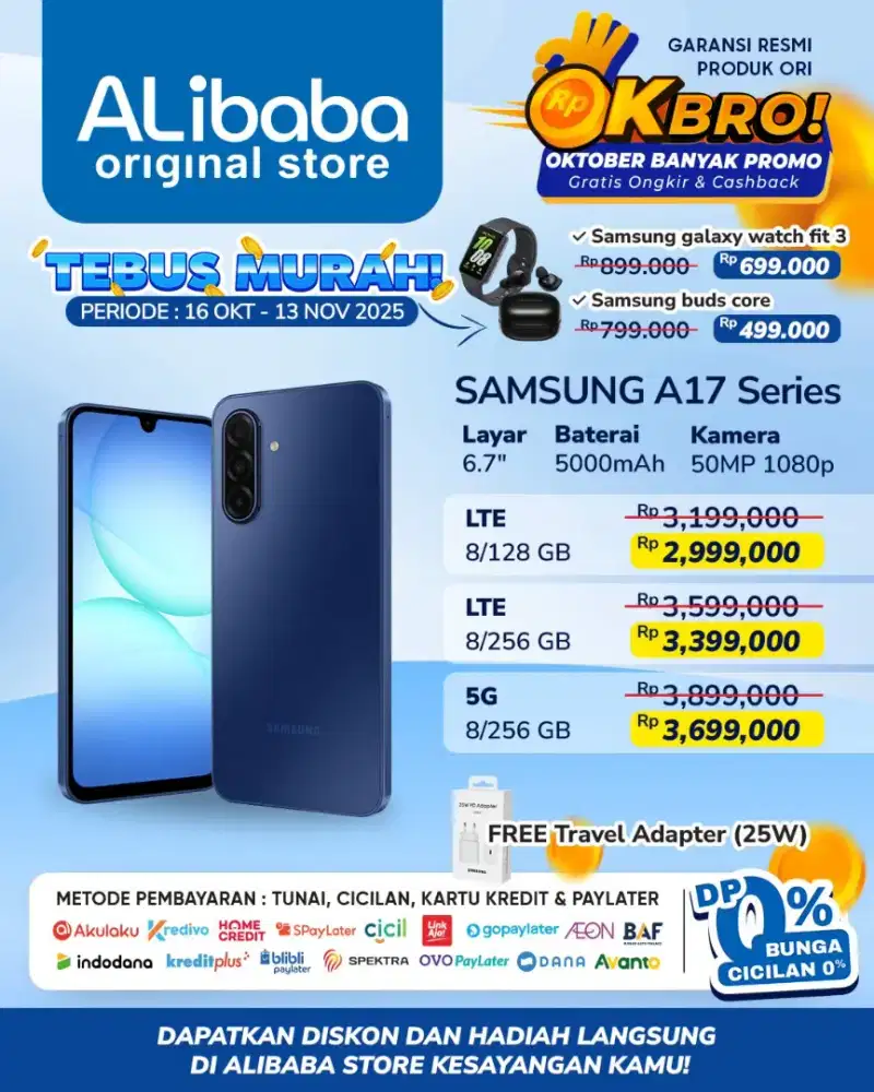 Samsung A17 Series Promo Tebus Murah