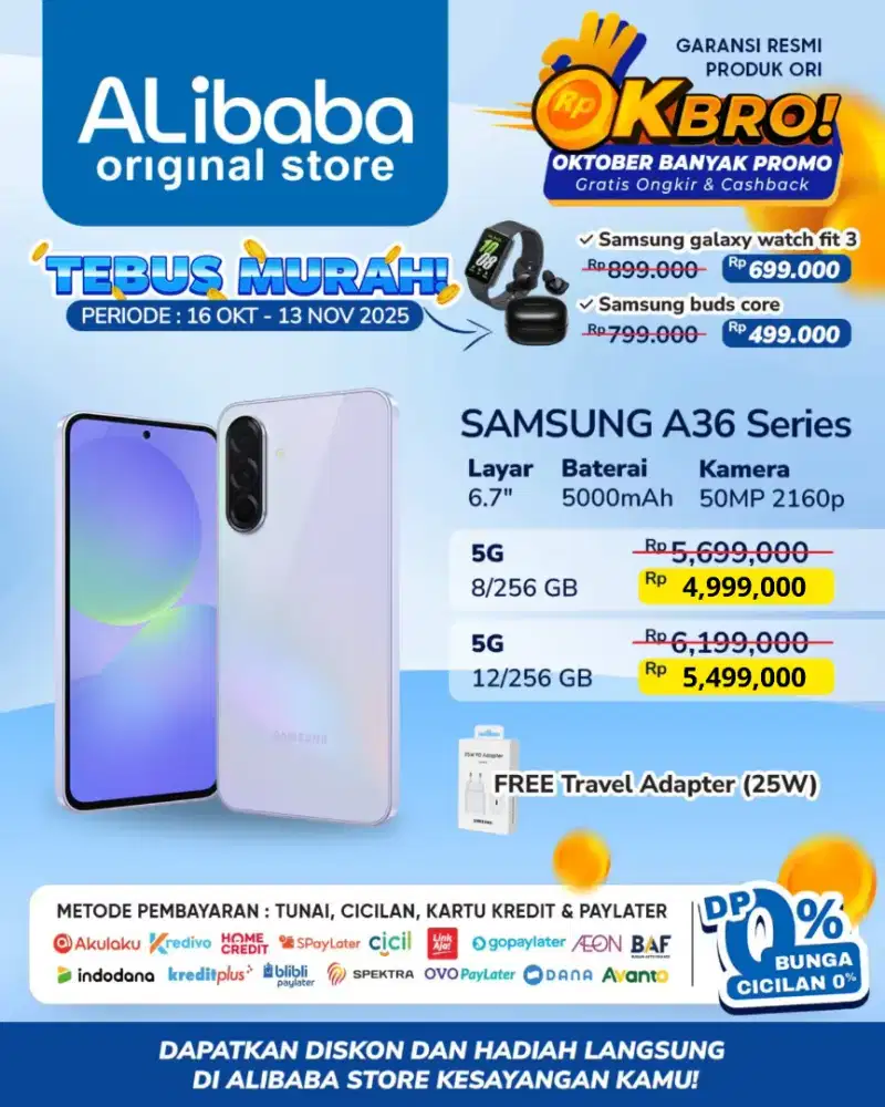 Samsung A36 promo tebus murah
