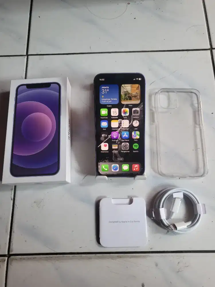 Iphone 12 Mini 64gb Purple Fullset