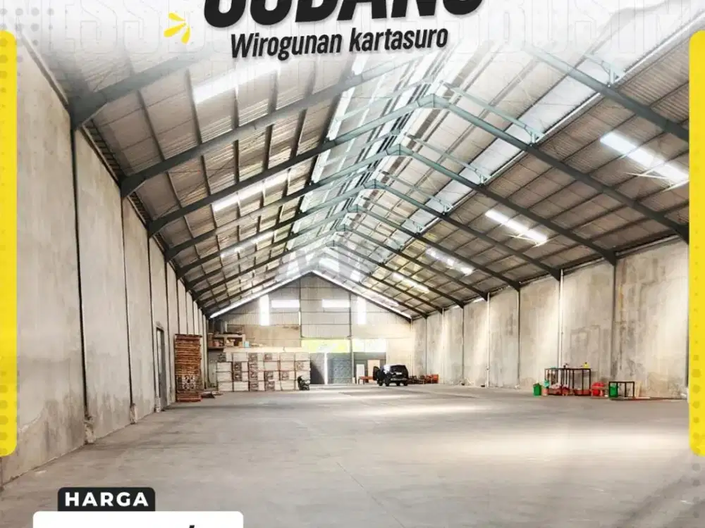 Disewakan Gudang di Wirogunan Kartasura Akses Kontener