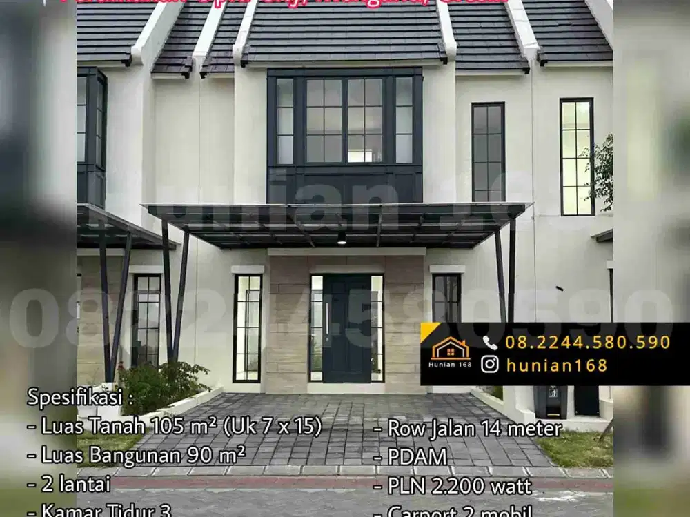 Rumah Baru Opra City Swan Menganti Gresik Kepatihan Benowo Greenland