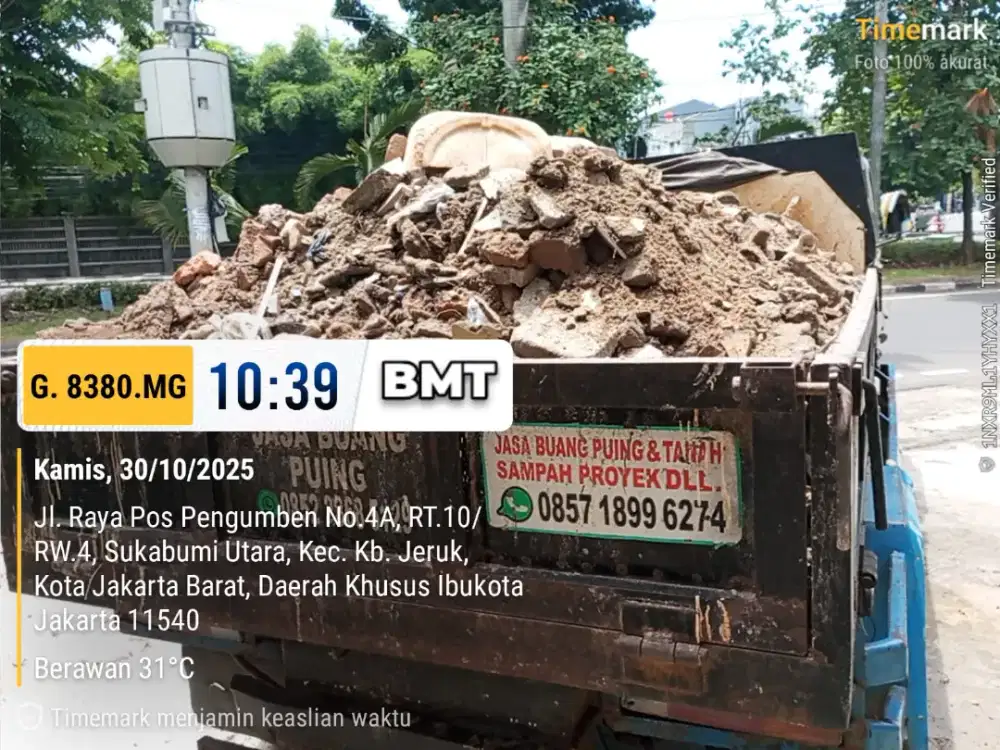 Jasa buang puing dan tanah