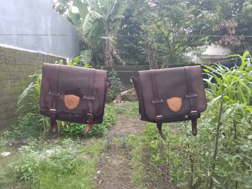 jual tas kulit sapi utk motor touring