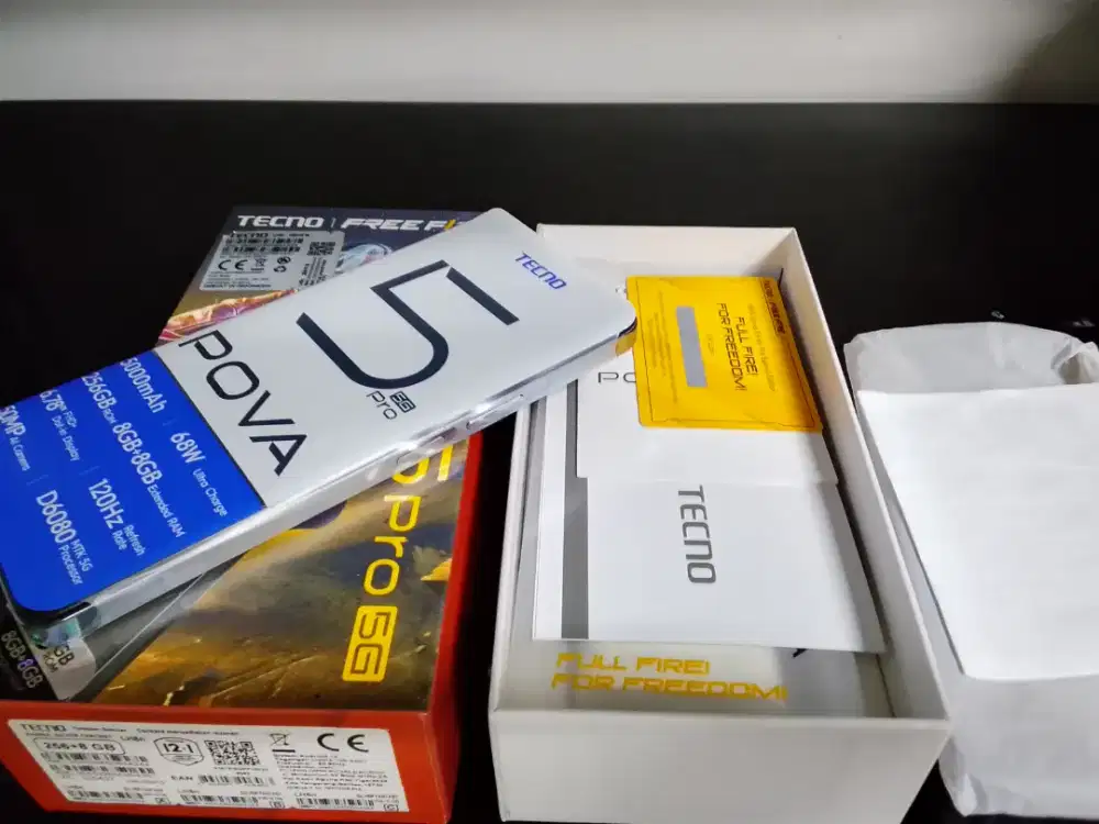 Pova 5 Pro 5G 258GB/8+8 16GB Ram Fullset