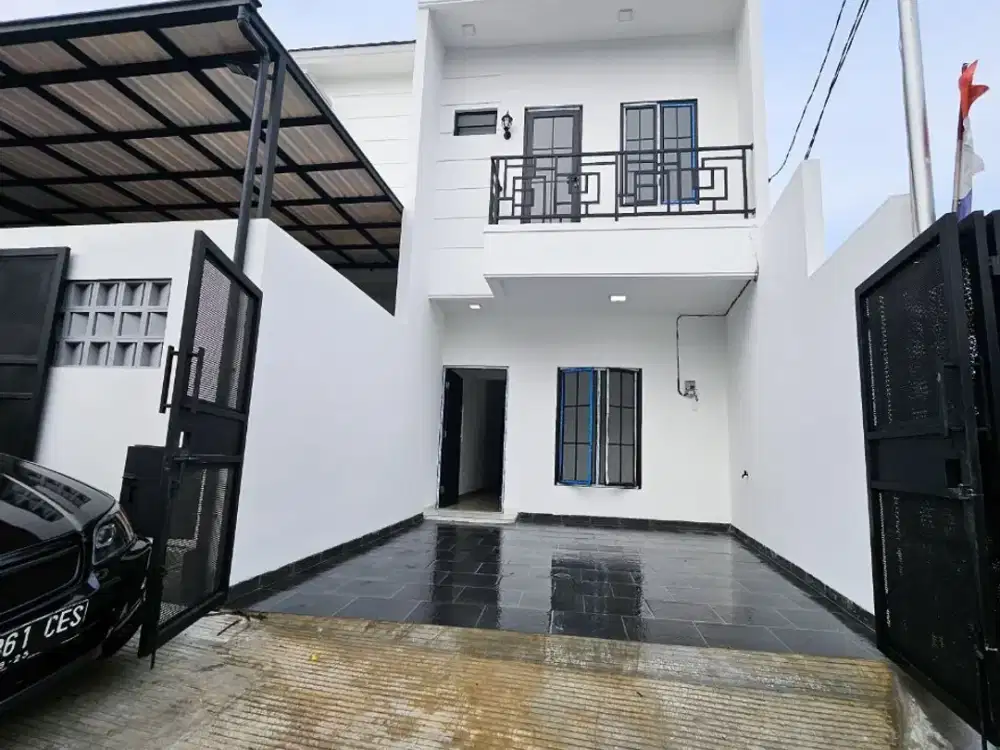 DIJUAL 5 UNIT RUMAH MEWAH BARU DI CIRACAS JAKARTA TIMUR 2 LANTAI DAN 1 LANTAI MINIMALIS MODERN