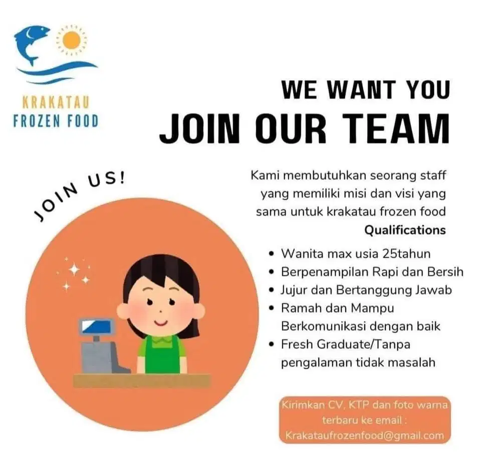 dibutuhkan segera karyawan toko