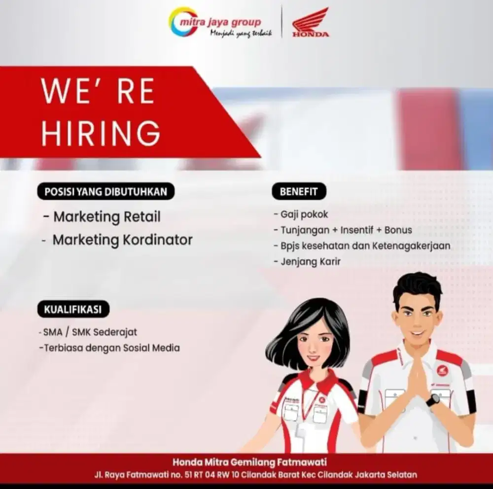 Lowongan pekerjaan marketing