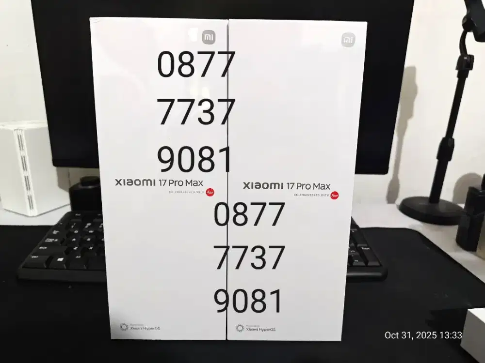 BNIB Xiaomi 17 Pro Max 16/512 GB Hitam - Bayar Pajak