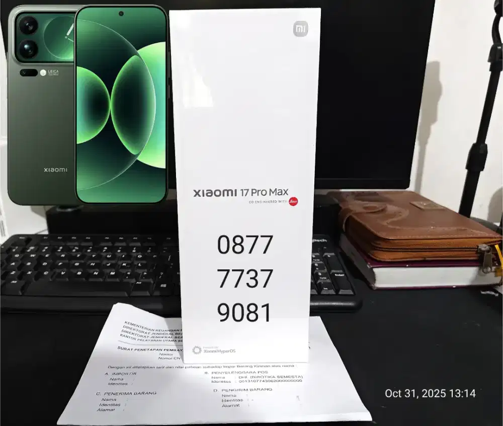 BNIB Xiaomi 17 Pro Max 16/512 GB Hijau - Bayar Pajak